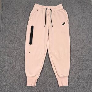 Nike Sportswear Tech Fleece Jogger Womens Small Light Pink Sweatpants CW4292-602